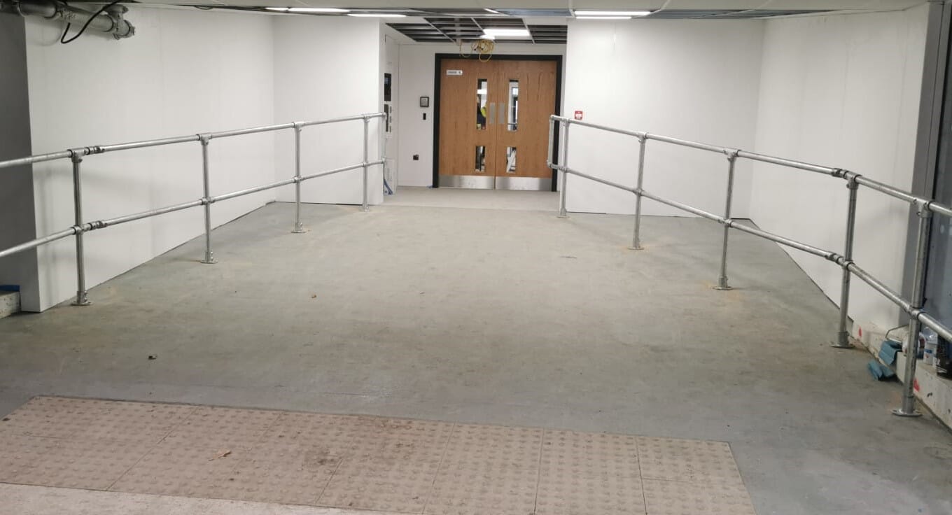 University Hospital of Wales Roof Guardrail & Key Clamp